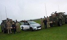 Troops support hospice's spring prize draw