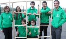 Pupils help to build homes for people living in poverty