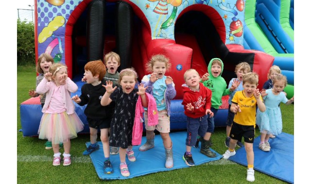 Children roll up for circus fun day